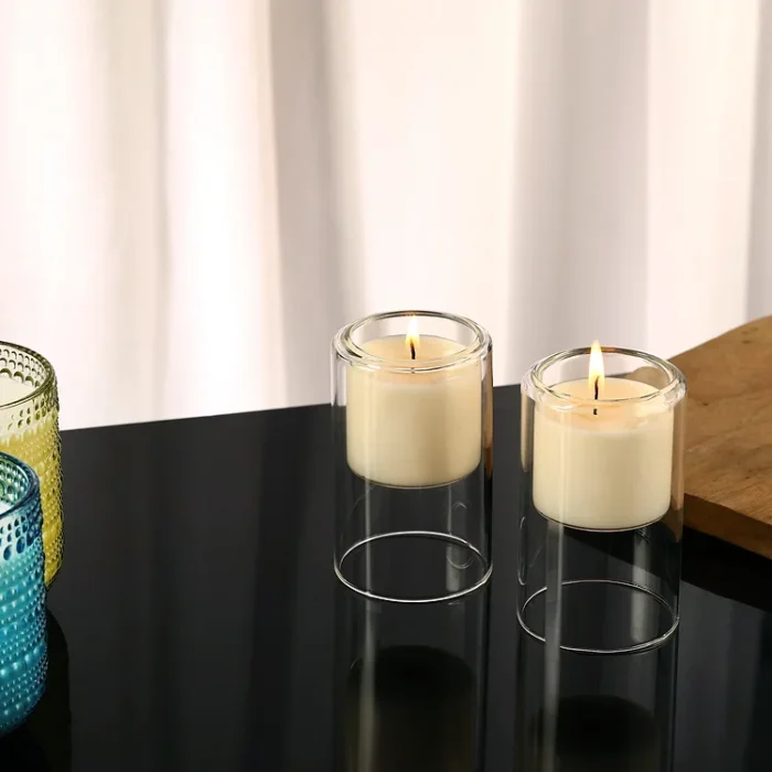 Double Layer Glass Hanging Soy Wax Premium Scented Candle Miz Arab