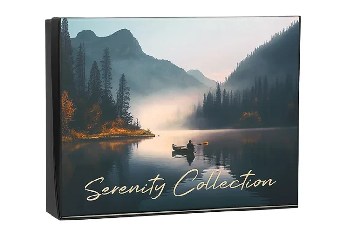 Set of 12 scented candle gift box