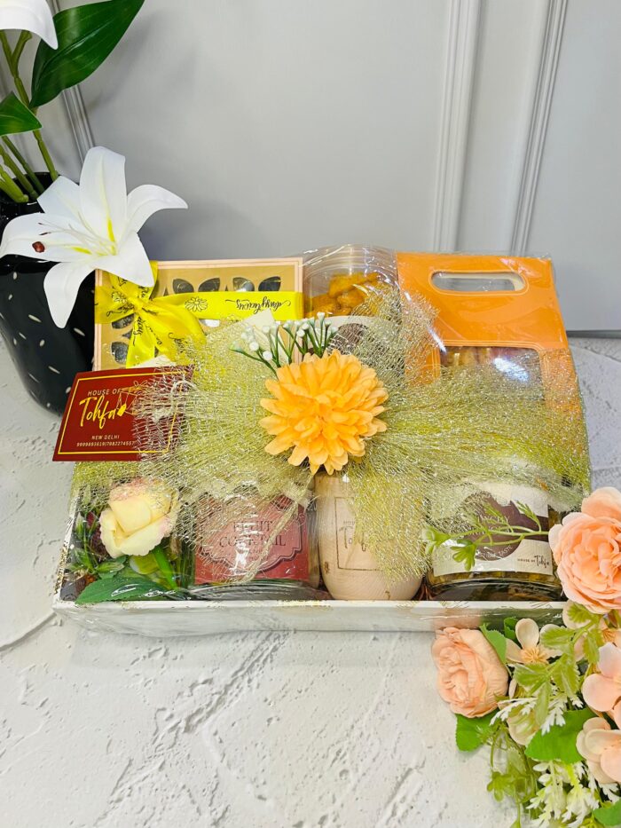house of tohfa tray hamper gift