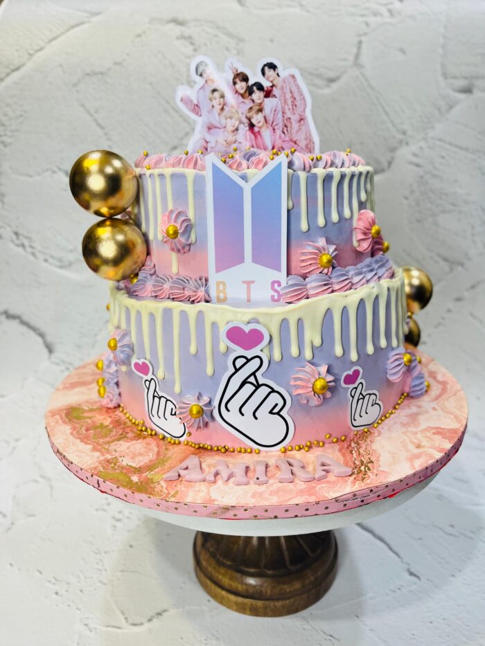BTS theme cake