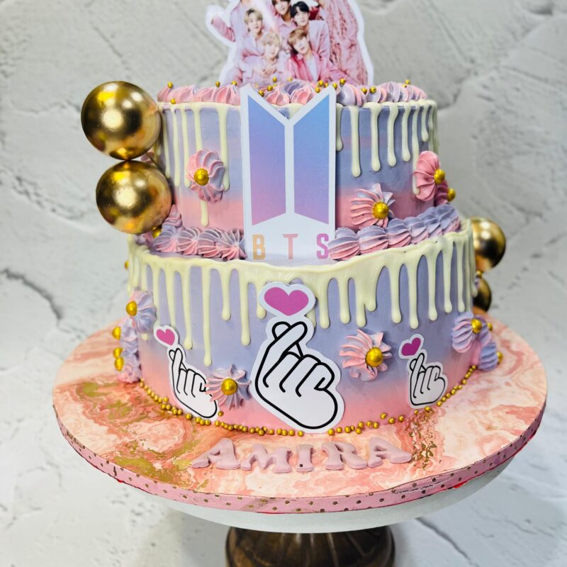 BTS theme cake