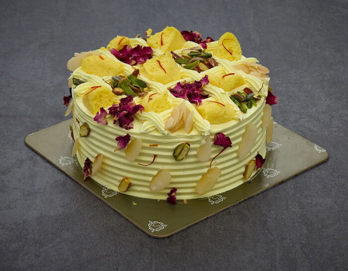 daisylicious Rasmalai pistachio fusion cake