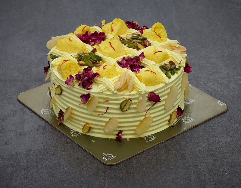 daisylicious Rasmalai pistachio fusion cake