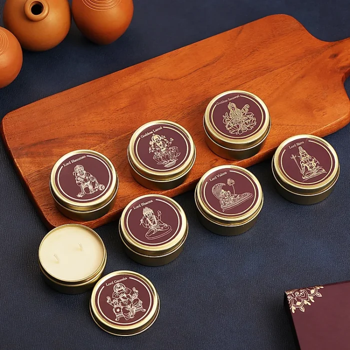 Luxury 7 God Premium Fragrances Candle Gift Set || Dual Wick