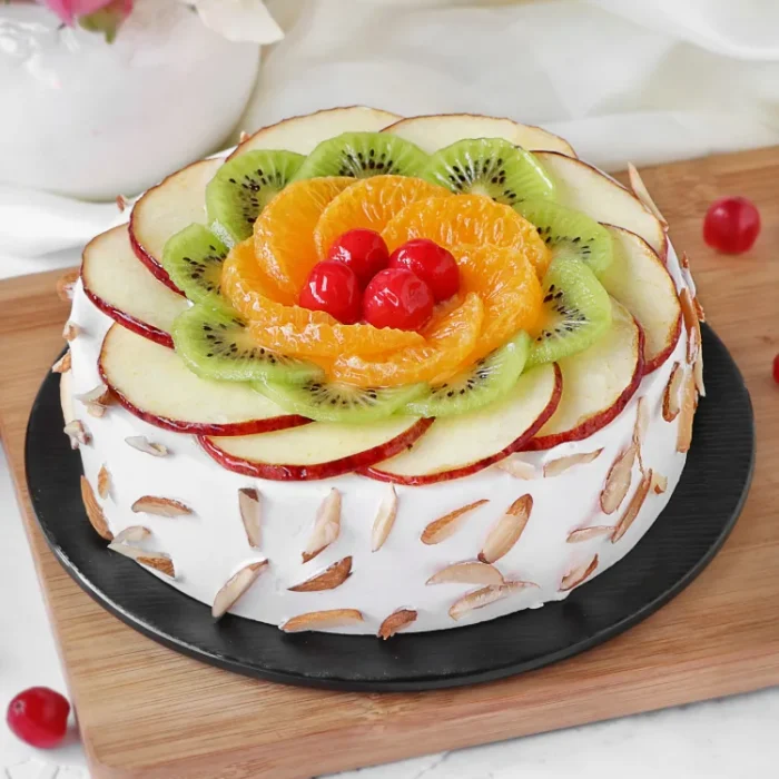 fresh-fruit-almond-cake